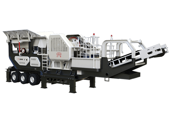 轮胎移动颚式破碎站