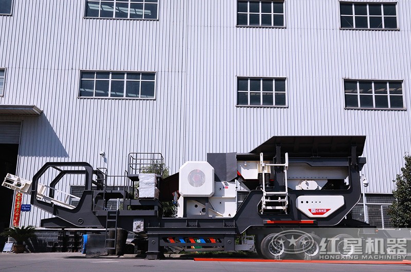 轮胎移动颚式破碎站